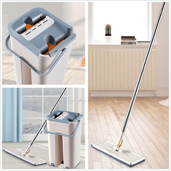 Floor Mop and Bucket Set (White) - Image 2