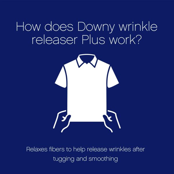 Downy Wrinkle Release Spray, Fabric Refresher and Ironing Aid, Light Fresh Scent, 33.8 Fluid Ounce, 2 Pack - Image 6