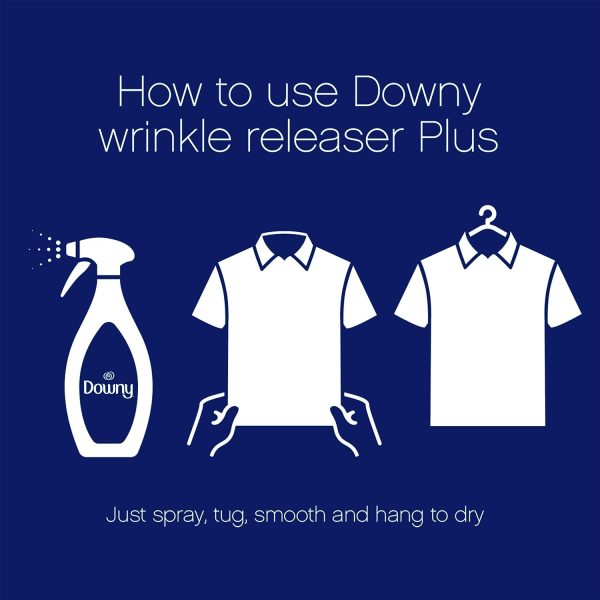 Downy Wrinkle Release Spray, Fabric Refresher and Ironing Aid, Light Fresh Scent, 33.8 Fluid Ounce, 2 Pack - Image 7