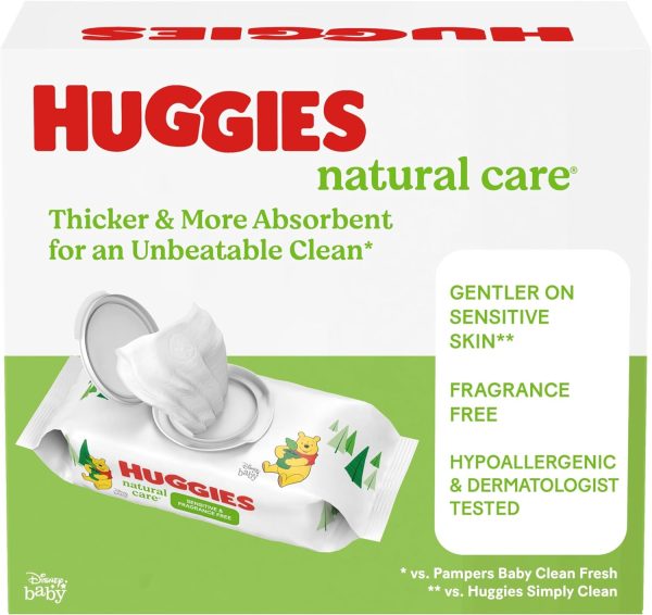 Huggies Natural Care Sensitive Baby Wipes, Unscented, 48 Count (Pack of 6) - Image 11