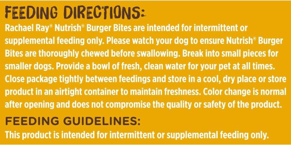 Rachael Ray Nutrish Burger Bites Beef Recipe With Bison Dog Treats, 12 oz. Bag - Image 9