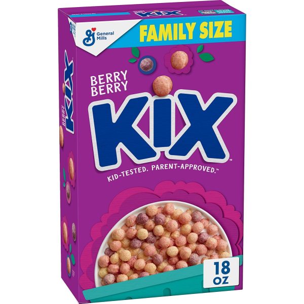 Berry Berry Kix Crispy Corn Puffs Whole Grain Breakfast Cereal, 18 oz.