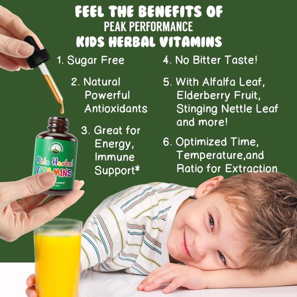 Kids Vitamins. Unflavored & Tasteless Liquid Kids Multivitamin. Sugar Free 14-in-1 Vegan Supplement Drops for Kids, Children, Teens. Mix in Juice, Milk, Or Water and Your Kids Won't Even Taste It! - Image 4