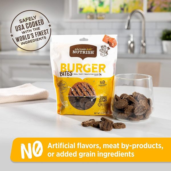 Rachael Ray Nutrish Burger Bites Beef Recipe With Bison Dog Treats, 12 oz. Bag - Image 6